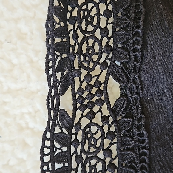 LaBlanca 2x black swim cover-up. EUC. Subtle with  sexy lace trim detail. - Picture 2 of 11